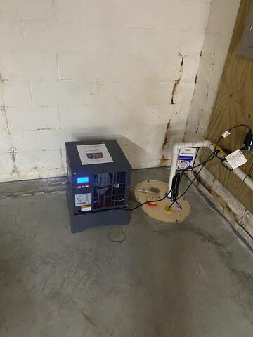 SaniDry Sedona Dehumidifier Installed