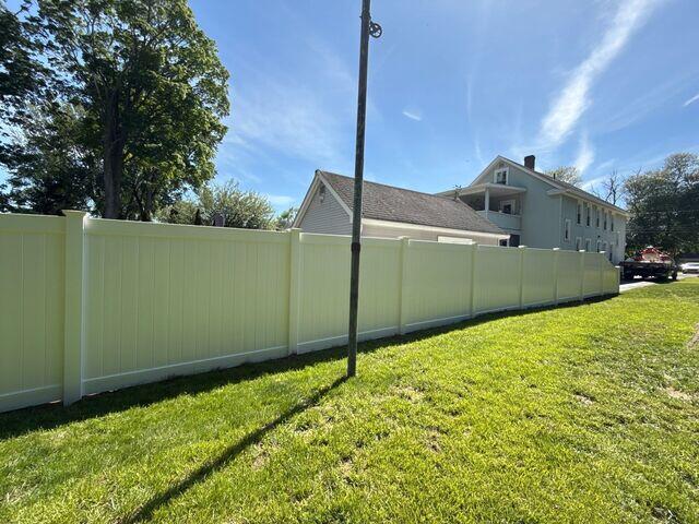 White Vinyl Fence