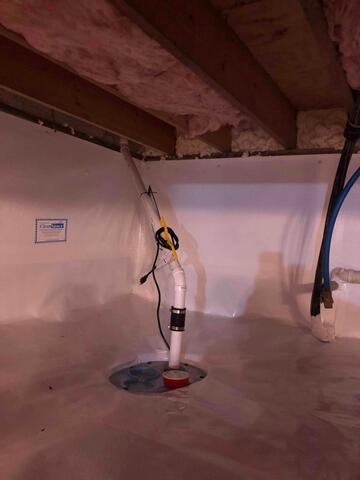 Crawl Space Sump Pump Installation