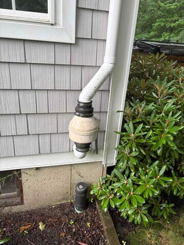 Exterior Radon Fan - Before