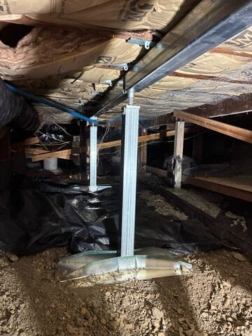 SmartJack Support Beam for Sagging Floors in Dana Point