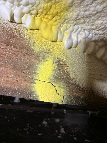 cracking wood