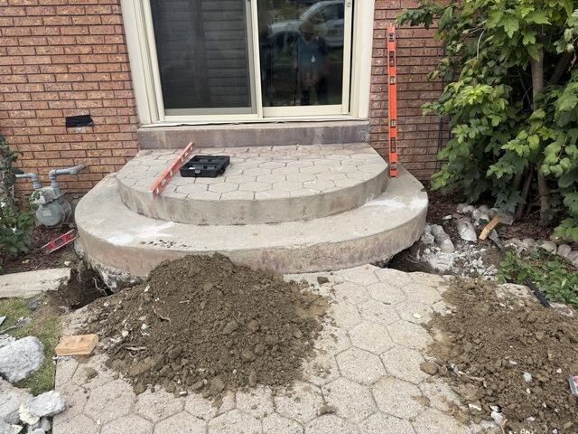 Lifting Settled Concrete Entry Steps