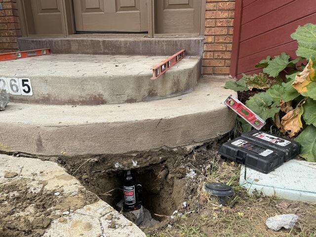 Concrete Entry Steps After Lifting and Leveling