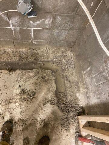Basement Before Waterproofing