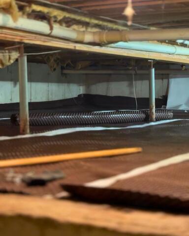 Adding the Drainage Matting