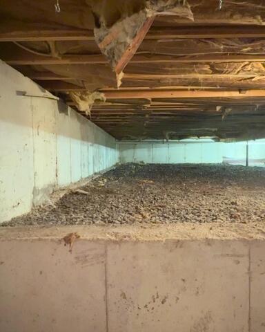 Exposed Crawl Space