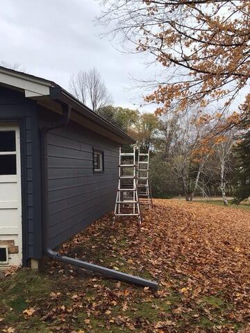 New Gutters installed on the Garage.
