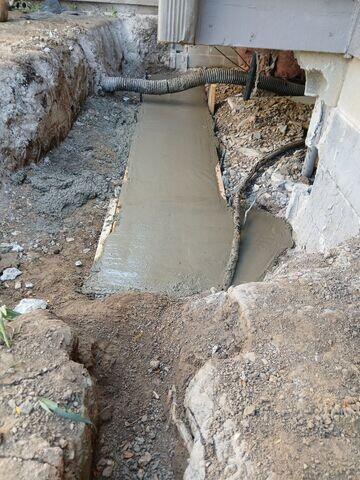 Poured Concrete Footing