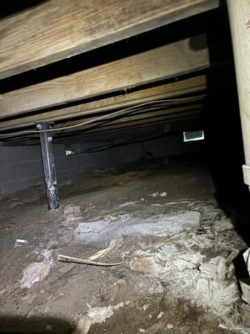 Exposed Dirt Crawl Space