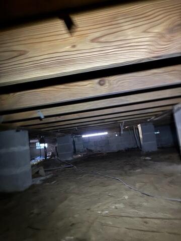 Unsealed Crawl Space