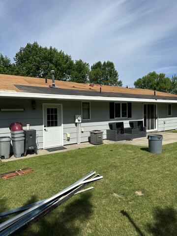 Shingles have been removed
