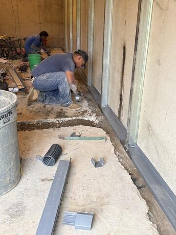 Basement Waterproofing Installation
