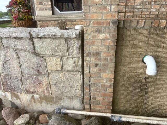 Retaining Wall Settlement Before Repair