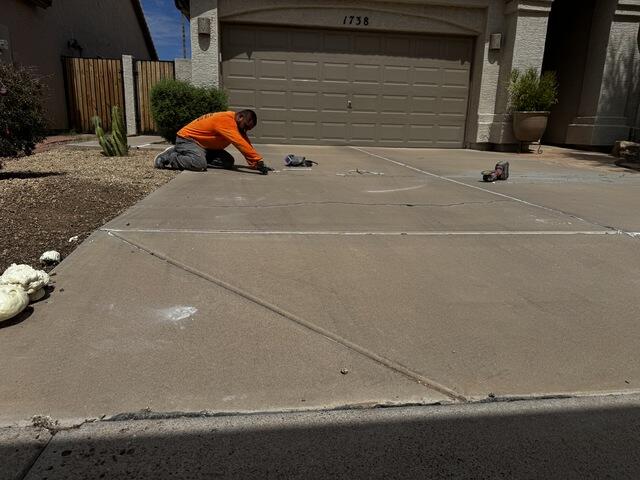 Leveling a Cracked Concrete Driveway
