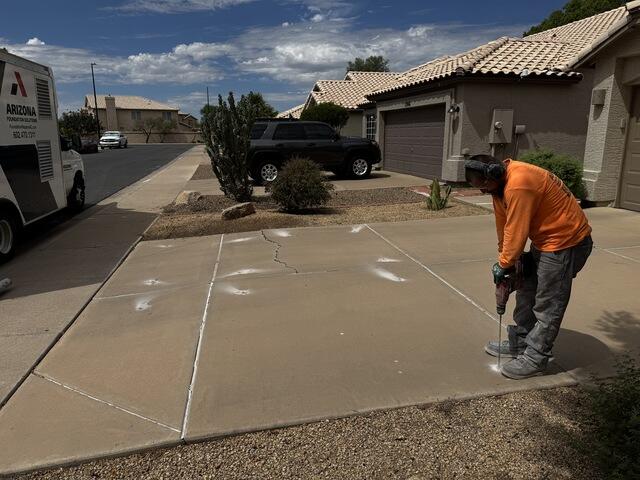 PolyLevel Concrete Repair for Gilbert Driveway
