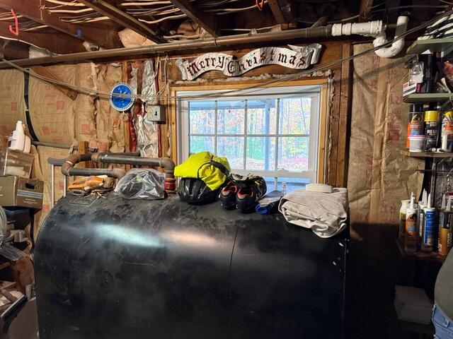 Damp Basement with Sagging Floors Above