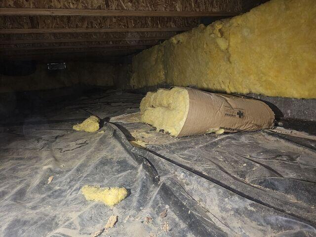 Crumbling, Damp Crawl Space