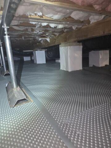 Adding Drainage and Floor Support in Raleigh, NC