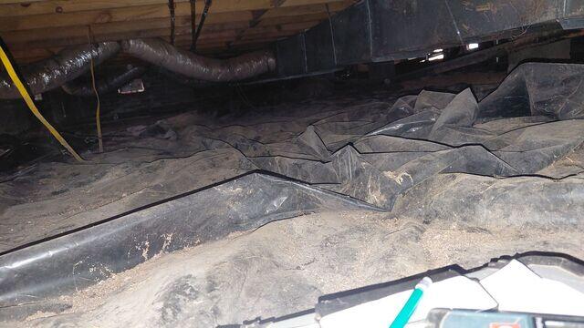 Before: Exposed Ground Leaves Crawl Space Vulnerable to Moisture