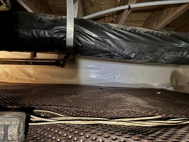 Crawl Space Drainage Prepared for Encapsulation