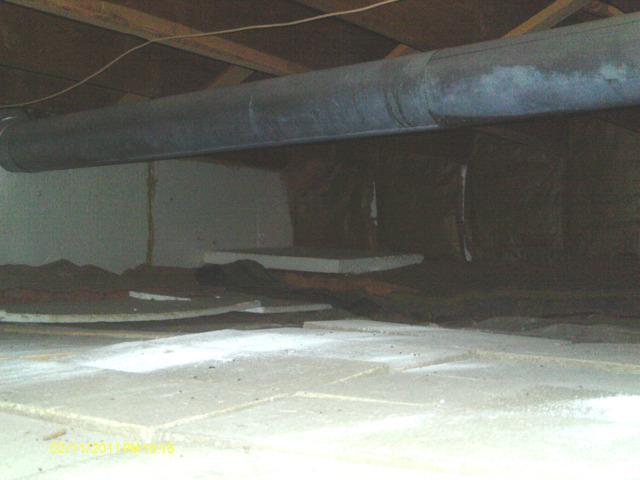 Crawl Space Before Encapsulating