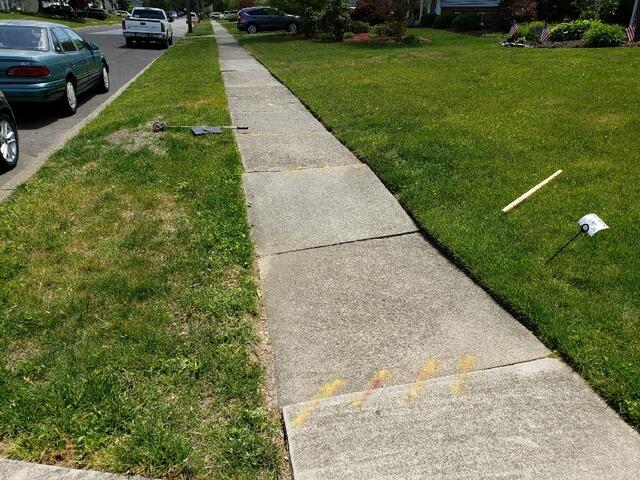 Sinking Sidewalk