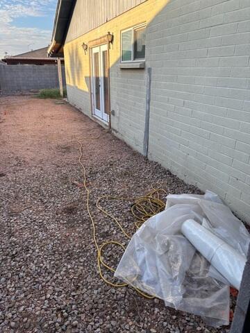 Foundation Settlement Repair Area in Mesa