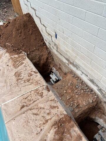 Excavation for Foundation Repair in Mesa