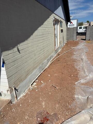 Completed Foundation and Stem Wall Repair in Mesa