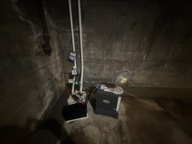 Basement Sump Pump and Dehumidification