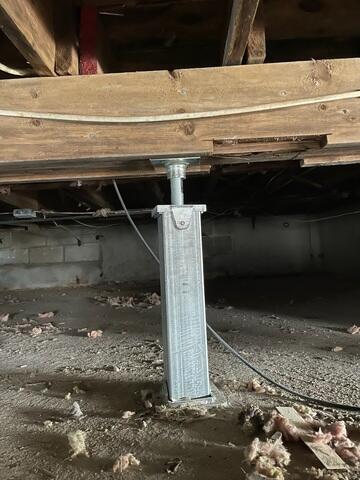 Installing Crawl Space Supports