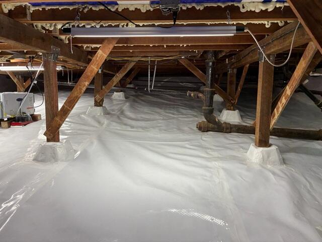 Completed Crawl Space Encapsulation in San Diego