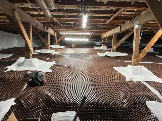 Crawl Space Drainage Layer Installation in San Diego