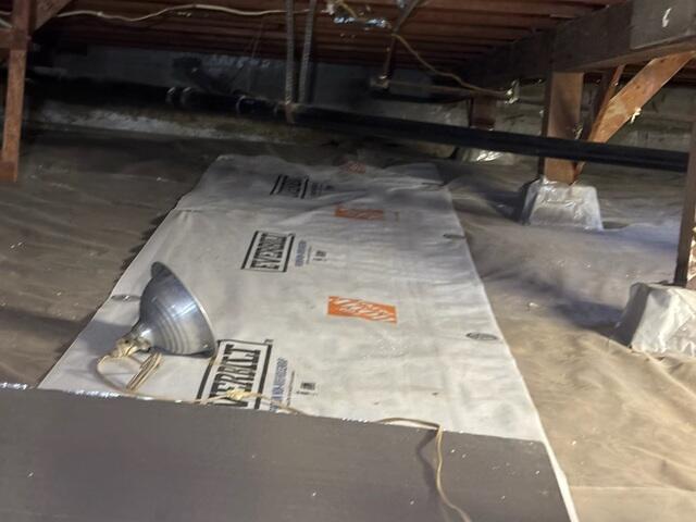 Crawl Space Before Moisture Control in San Diego