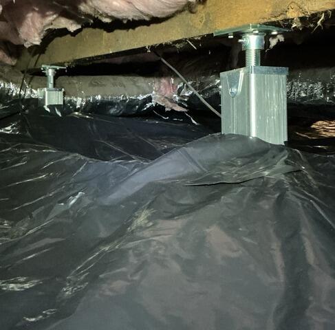 SmartJack Placement Beneath Main Subfloor Support Beam