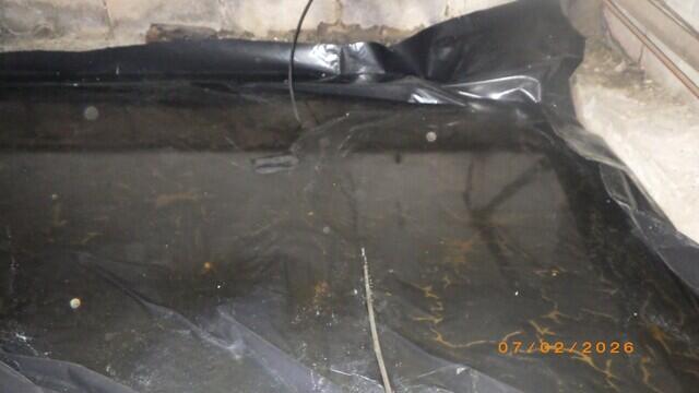 Standing Water in Crawl Space Before Repairs