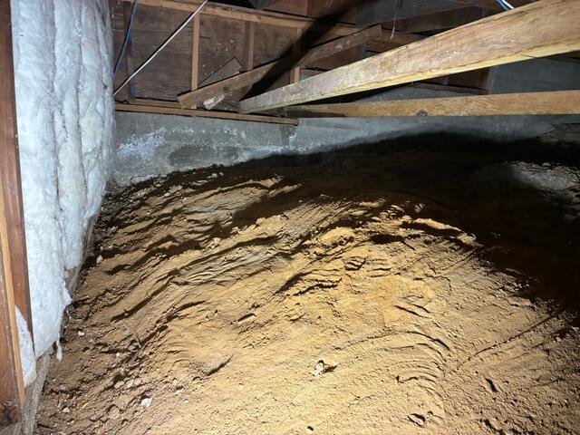 Dirt Crawl Space Before Encapsulation in Poway, CA