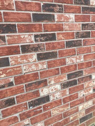 cracks in brick