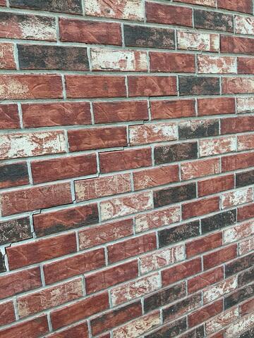 cracks in brick