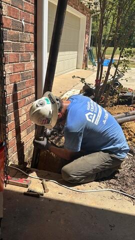 Helical pier installation