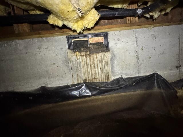 Water Intrusion Through Crawl Space Vent