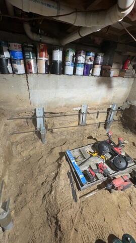Piers for Auxiliary Wall Reinforcement