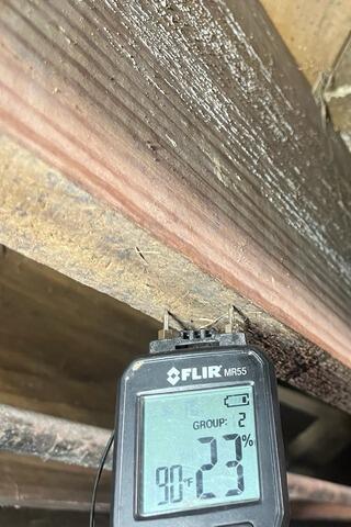 Moisture Levels in Wood Floor Joists