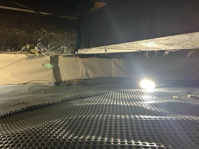 Drainage Matting Installed