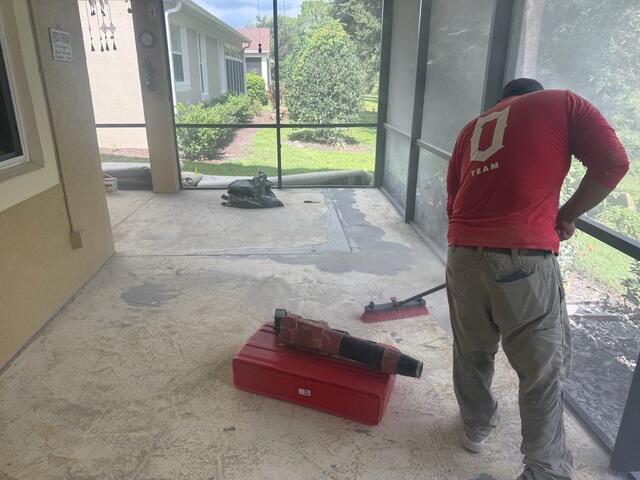 Preparing Concrete for Vuba Stone