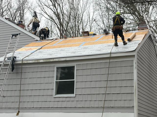 Seams Are Taped and Ice-and-Water Shield Is Installed