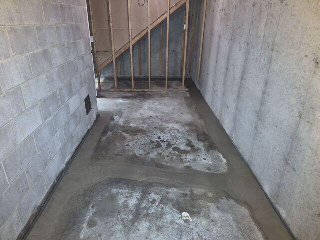 Concrete Restored Over WaterGuard Drainage System