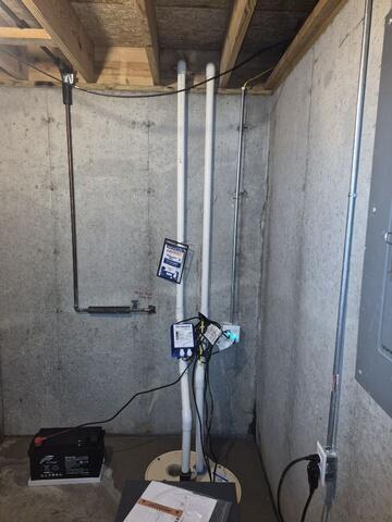 TripleSafe Sump Pump, Battery Backup, and SaniDry Sedona Installation