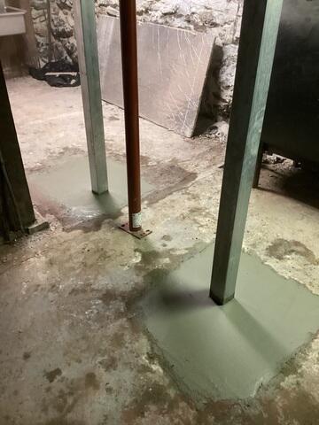 SmartJacks Cemented into Foundation Floor